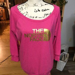 Women's Pink North Face 3/4 Sleeve